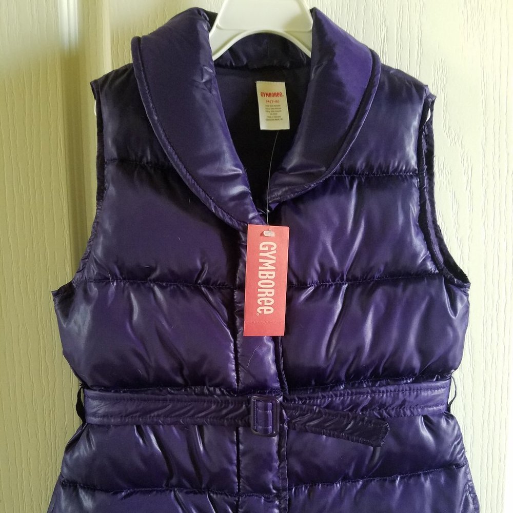 New Gymboree Quilted Puffer Vest Jacket Girl 7/8